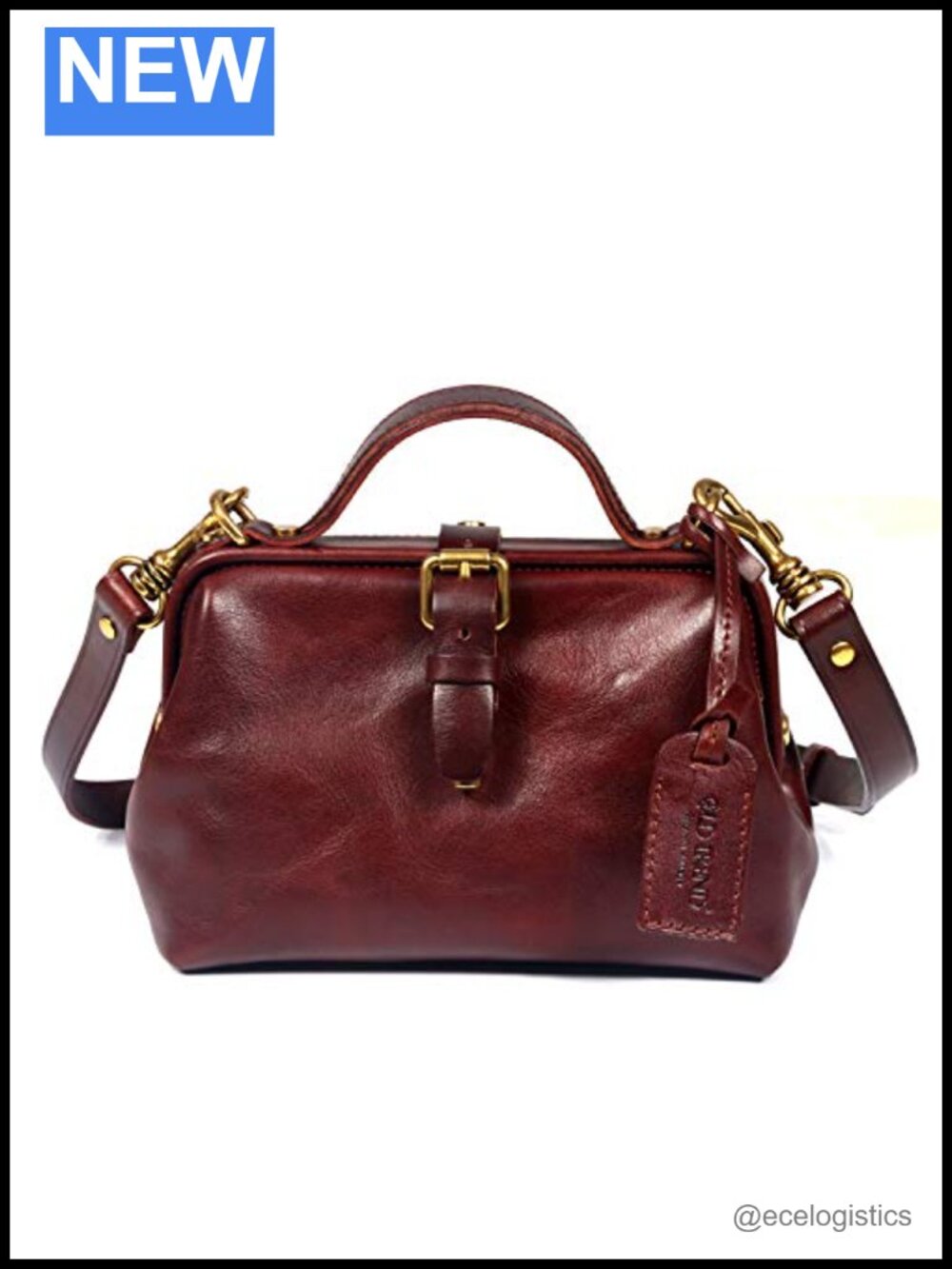 Genuine Leather Doctor Crossbody Bag Handcrafted Eco-Friendly